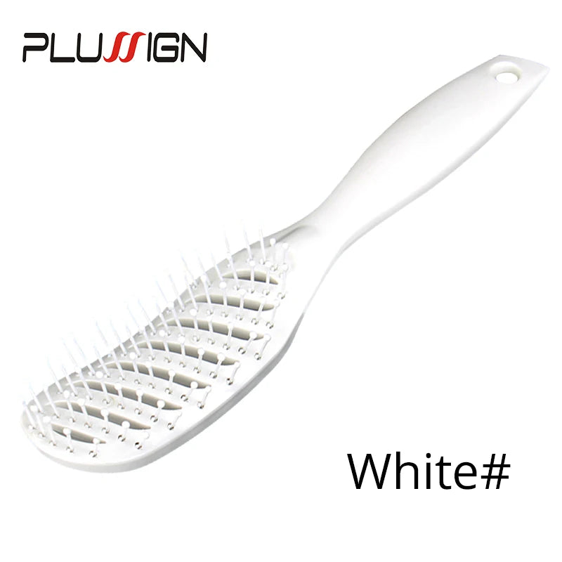 Curved Vent Detangling Brush – Anti-Static & Scalp Massage