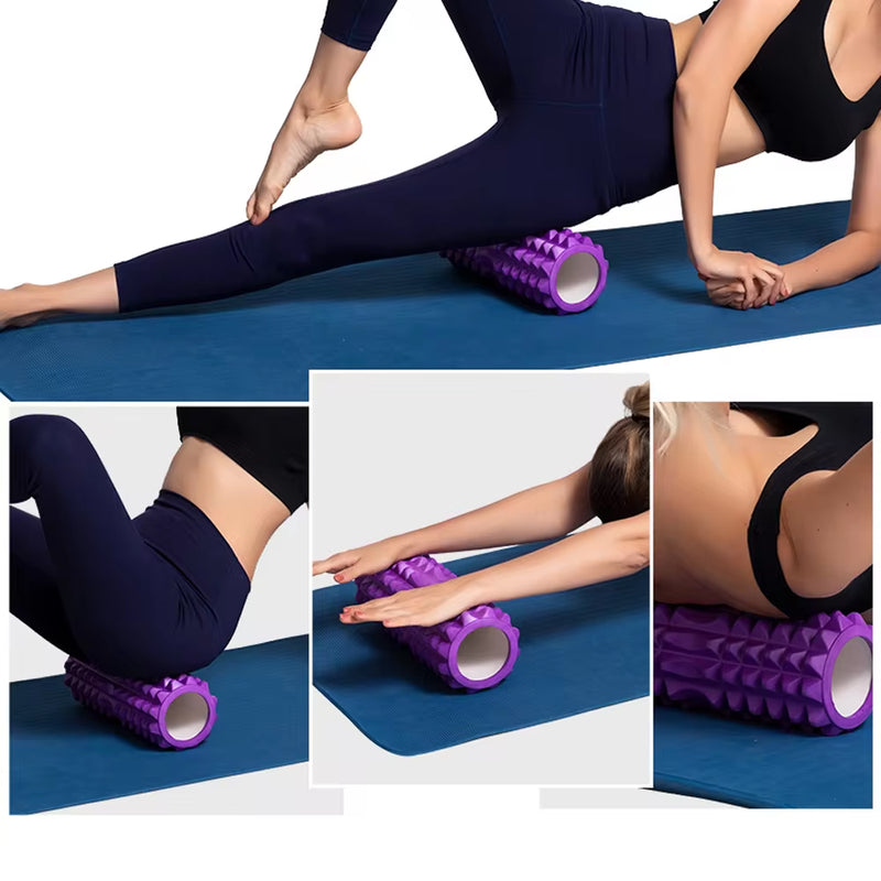 Yoga Column Gym Fitness Pilates Foam Roller Exercise Back Massage Roller Yoga Brick Home Fitness Equipment