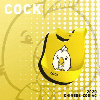 Waterproof Silicone Cartoon Baby Bibs