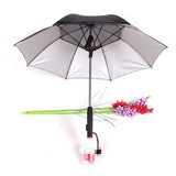 7 Colors Sunny and Rainy Umbrella with Fan and Spray Long-Handle Summer Umbrella