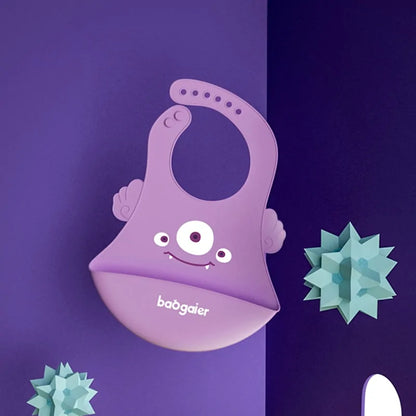 Waterproof Silicone Cartoon Baby Bibs