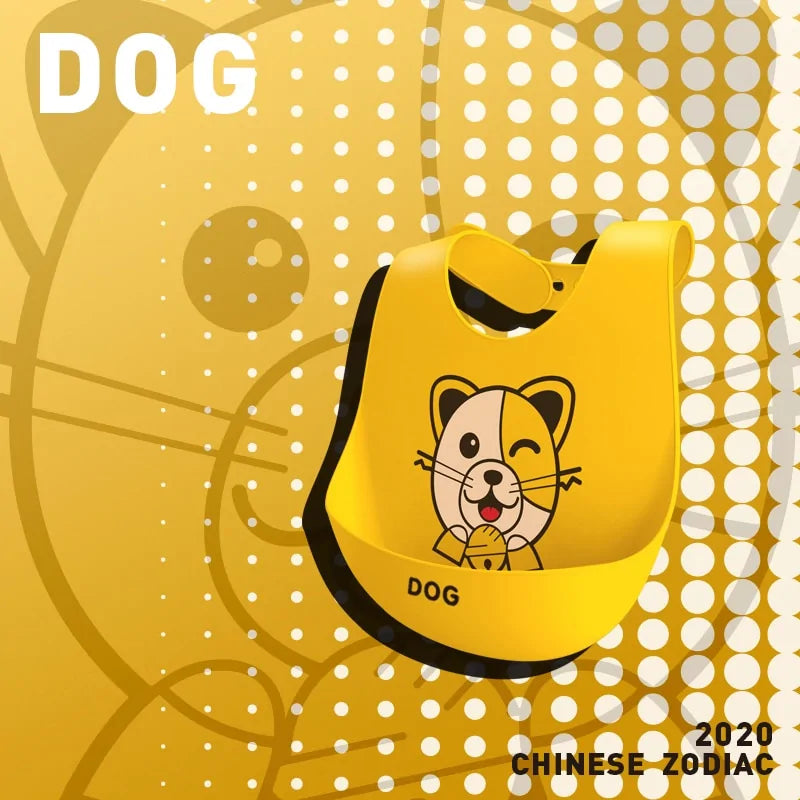Waterproof Silicone Cartoon Baby Bibs
