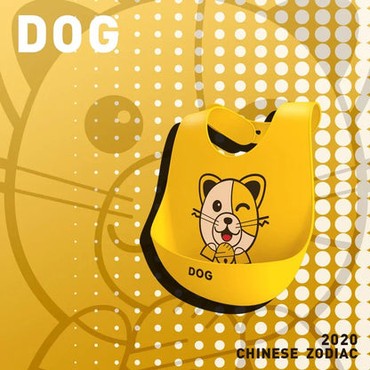 Waterproof Silicone Cartoon Baby Bibs