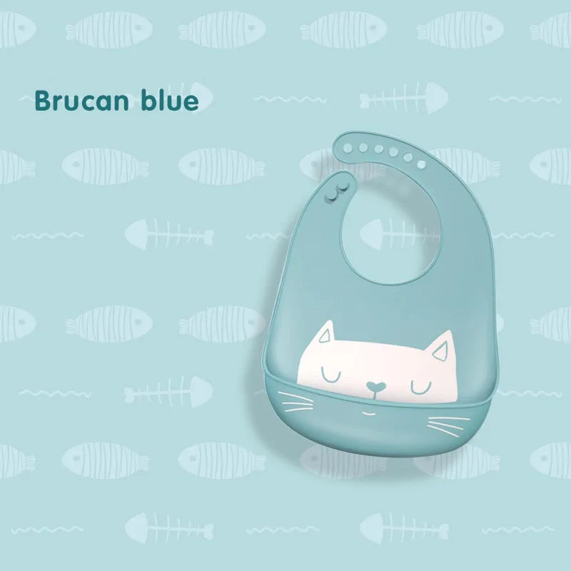 Waterproof Silicone Cartoon Baby Bibs