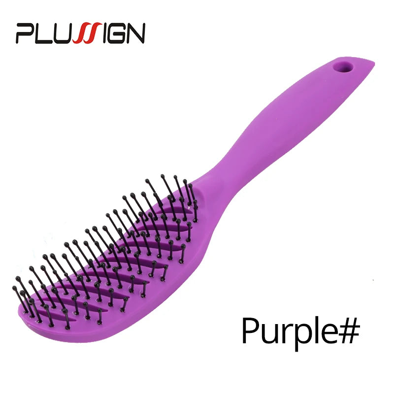Curved Vent Detangling Brush – Anti-Static & Scalp Massage