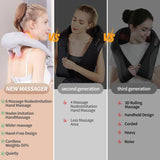 Neck and Shoulder Massage Shawl Massagers for Neck and Back with Heat - Deep Tissue 6D Kneading Pillow, Electric Shiatsu Shoulder Massage, Foot, Legs,Body - Relieve Muscle Pain - Office, Home & Car,Mothers Day Gift,Mother'S Day