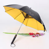 7 Colors Sunny and Rainy Umbrella with Fan and Spray Long-Handle Summer Umbrella