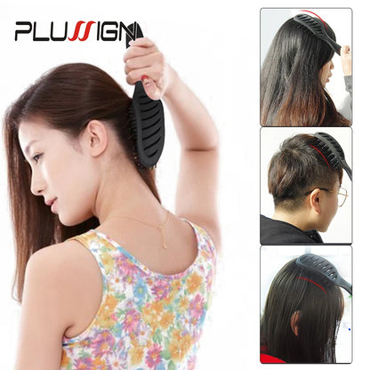 Curved Vent Detangling Brush – Anti-Static & Scalp Massage