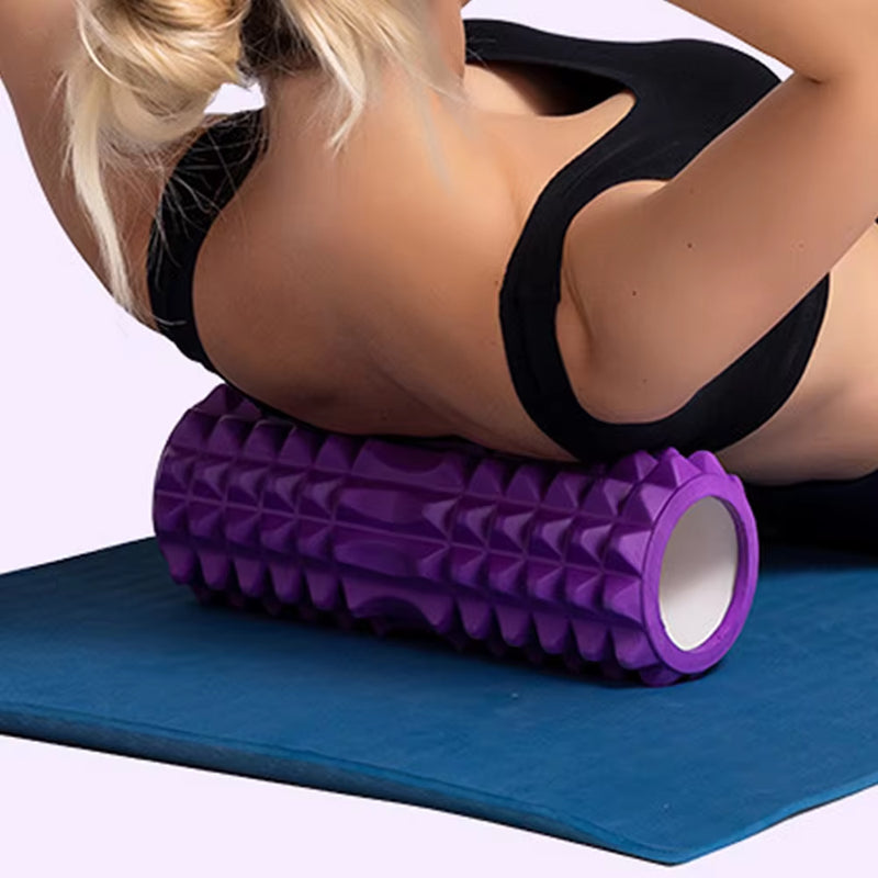 Yoga Column Gym Fitness Pilates Foam Roller Exercise Back Massage Roller Yoga Brick Home Fitness Equipment