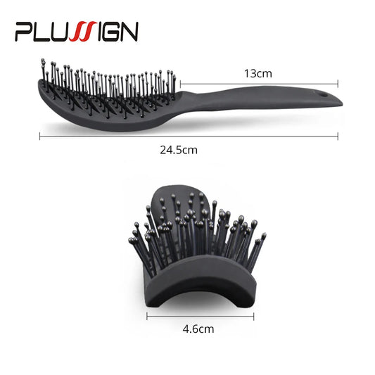Curved Vent Detangling Brush – Anti-Static & Scalp Massage