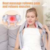 Neck and Shoulder Massage Shawl Massagers for Neck and Back with Heat - Deep Tissue 6D Kneading Pillow, Electric Shiatsu Shoulder Massage, Foot, Legs,Body - Relieve Muscle Pain - Office, Home & Car,Mothers Day Gift,Mother'S Day