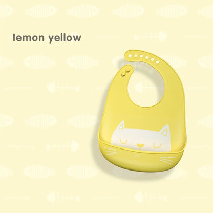 Waterproof Silicone Cartoon Baby Bibs
