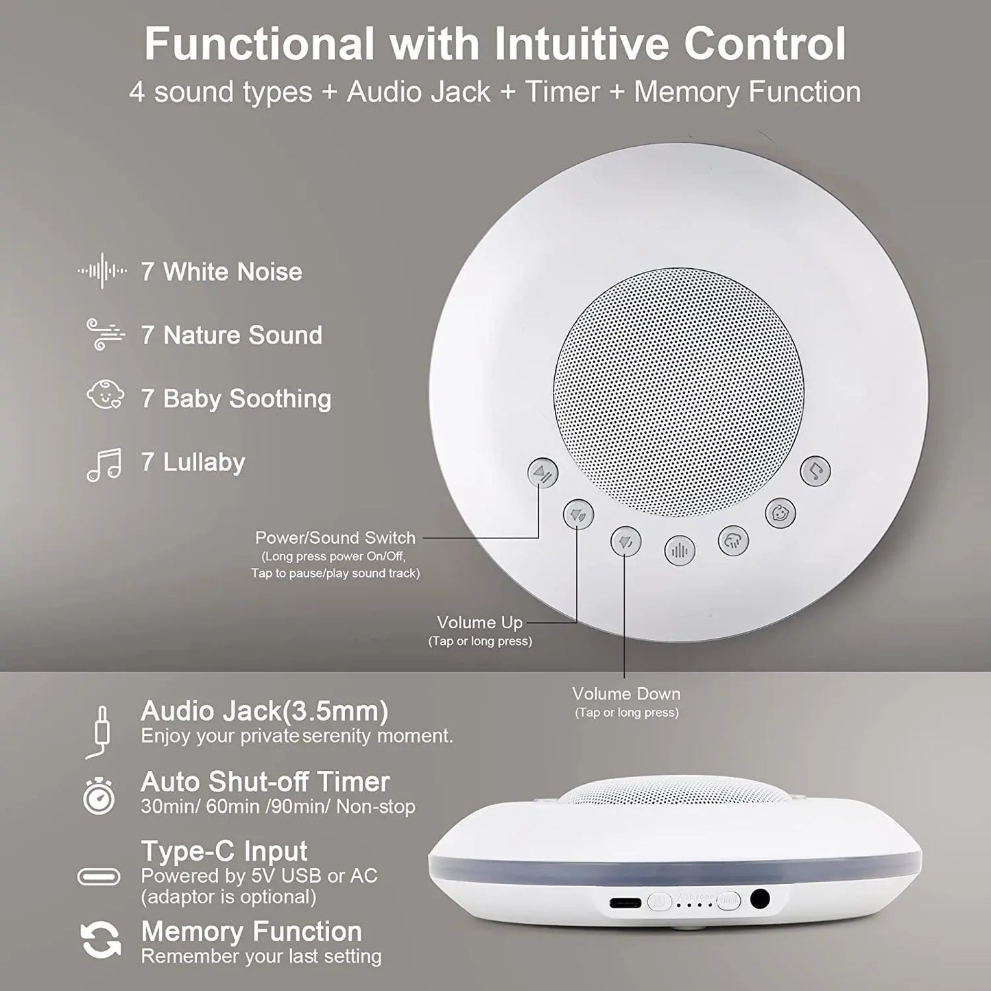 Rechargeable White Noise Machine