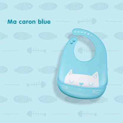 Waterproof Silicone Cartoon Baby Bibs