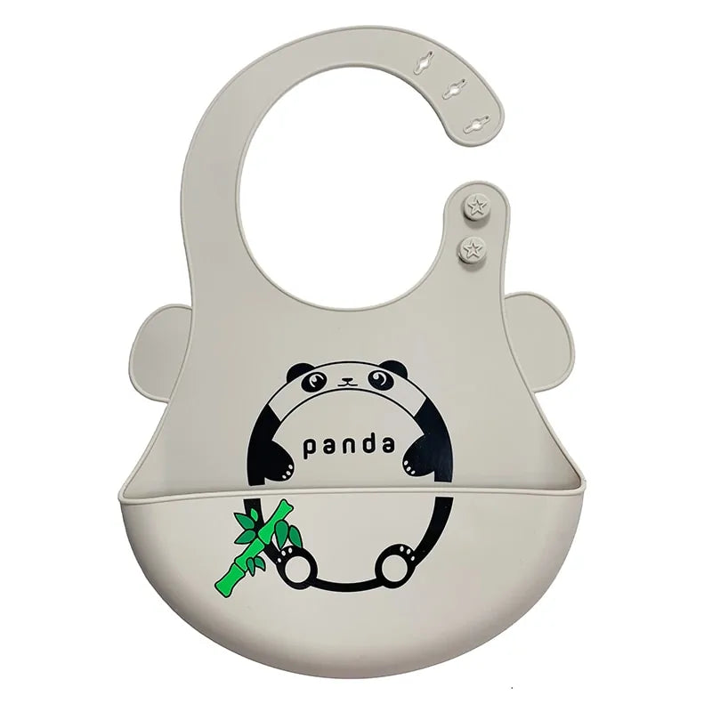 Waterproof Silicone Cartoon Baby Bibs