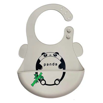 Waterproof Silicone Cartoon Baby Bibs